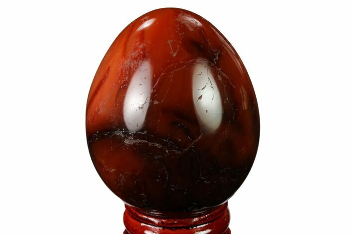 Colorful, Polished Carnelian Agate Egg - Madagascar #172718